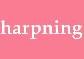 Synonym harpning