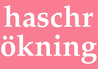 Synonym haschrökning