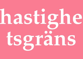 Synonym hastighetsgräns