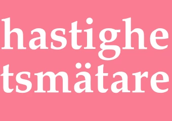 Synonym hastighetsmätare