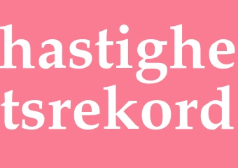 Synonym hastighetsrekord