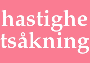 Synonym hastighetsåkning