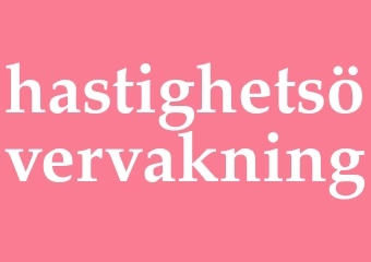 Synonym hastighetsövervakning
