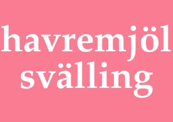 Synonym havremjölsvälling