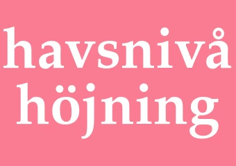 Synonym havsnivåhöjning