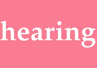 Synonym hearing