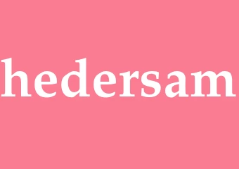 Synonym hedersam