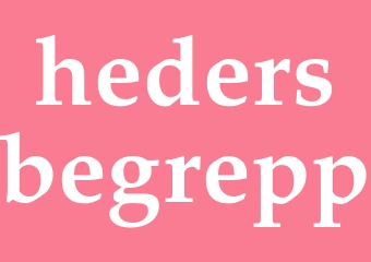 Synonym hedersbegrepp