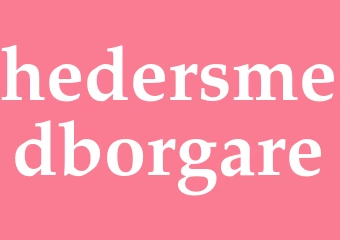 Synonym hedersmedborgare