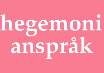 Synonym hegemonianspråk