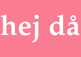 Synonym hej då