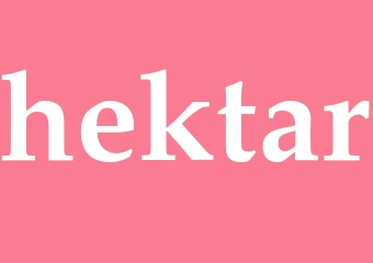 Synonym hektar