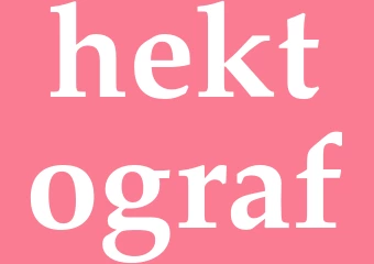 Synonym hektograf
