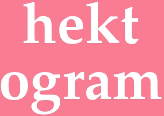 Synonym hektogram
