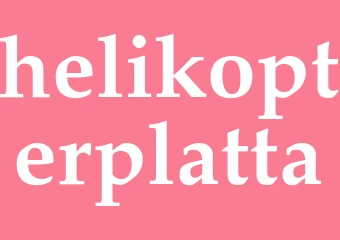 Synonym helikopterplatta