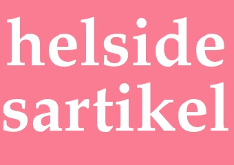 Synonym helsidesartikel