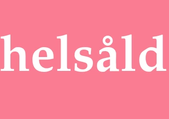 Synonym helsåld