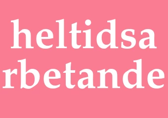 Synonym heltidsarbetande