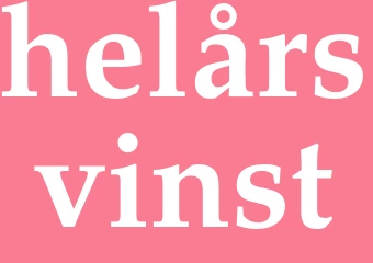 Synonym helårsvinst