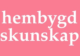 Synonym hembygdskunskap