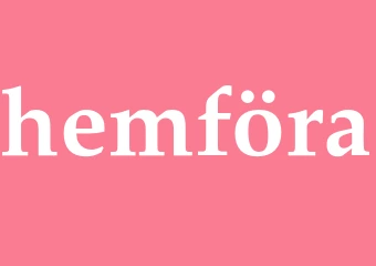 Synonym hemföra