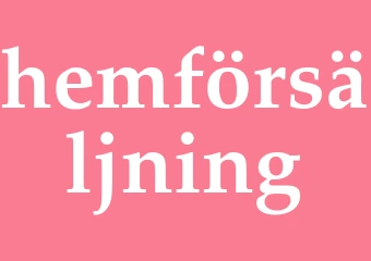 Synonym hemförsäljning