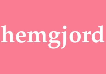 Synonym hemgjord