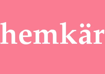 Synonym hemkär
