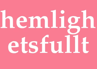 Synonym hemlighetsfullt