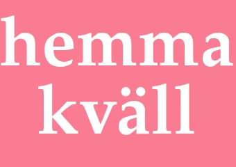 Synonym hemmakväll
