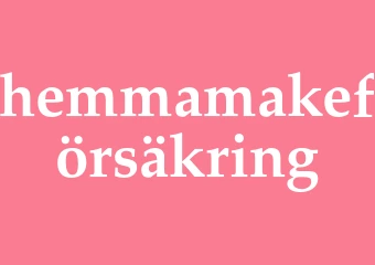Synonym hemmamakeförsäkring