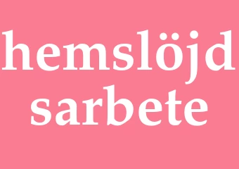 Synonym hemslöjdsarbete