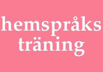 Synonym hemspråksträning