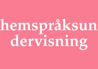 Synonym hemspråksundervisning