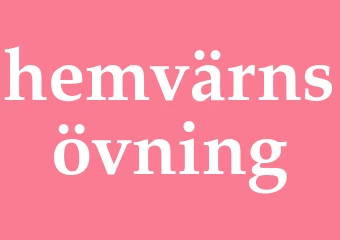 Synonym hemvärnsövning
