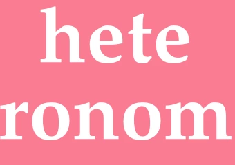 Synonym heteronom