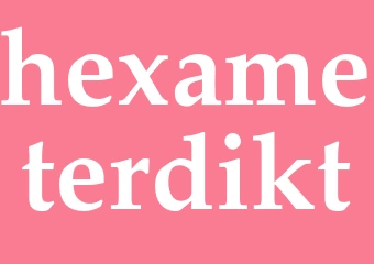 Synonym hexameterdikt