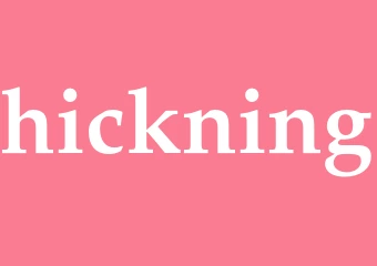 Synonym hickning