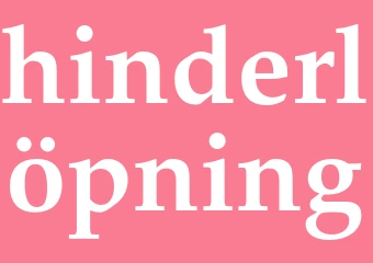 Synonym hinderlöpning