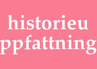 Synonym historieuppfattning