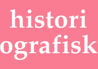 Synonym historiografisk