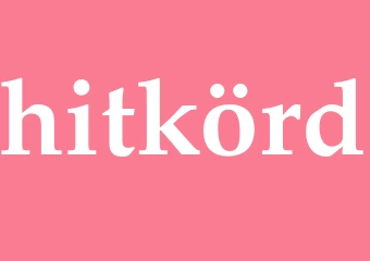 Synonym hitkörd