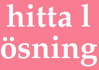 Synonym hitta lösning
