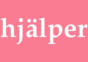 Synonym hjälper