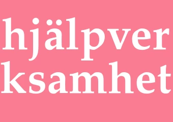 Synonym hjälpverksamhet