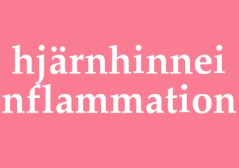 Synonym hjärnhinneinflammation