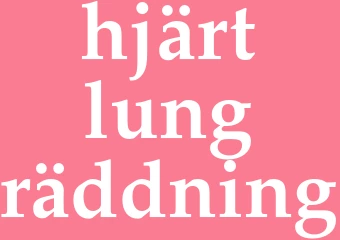 Synonym hjärt-lungräddning