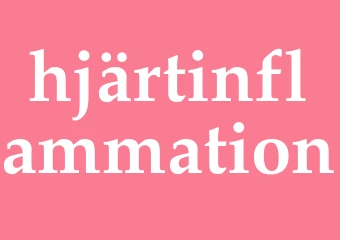 Synonym hjärtinflammation