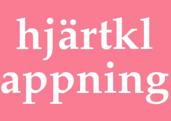 Synonym hjärtklappning