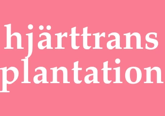 Synonym hjärttransplantation